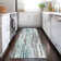 Machine Washable Indoor/Outdoor Cinead ACN1684 Teal Rug