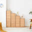 Solid Oak Bedside Storage - Four Drawer Cabinet For Living Room Table With Drawers In Wood