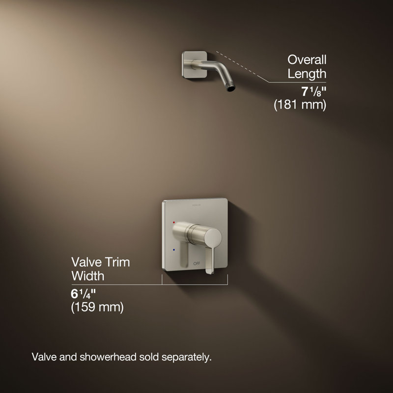 Parallel Shower Trim Set, Vibrant Polished Nickel