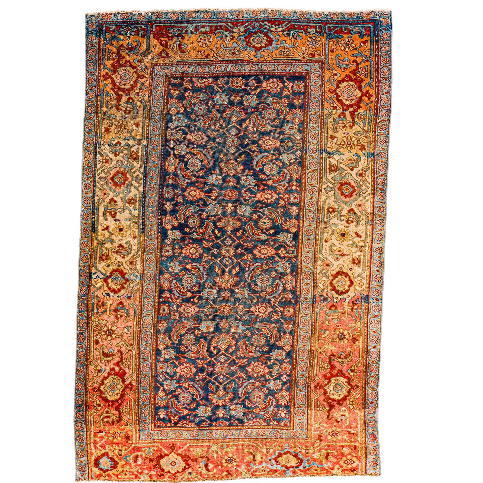 Home and Rugs One-of-a-Kind 4'6'' x 6'11'' 1990s Area Rug in Beige/Blue ...