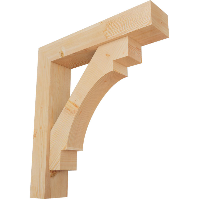 Support Merced Block avec support décalé, 40 x 36, Sapin Douglas de l 7 1/2 (lisse)