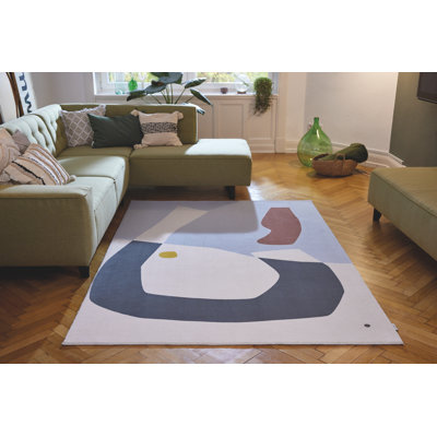 Carpet Shapes in Blue/White
