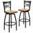 Cammie 'X'' Back Swivel Metal Barstool-105662713-105662712