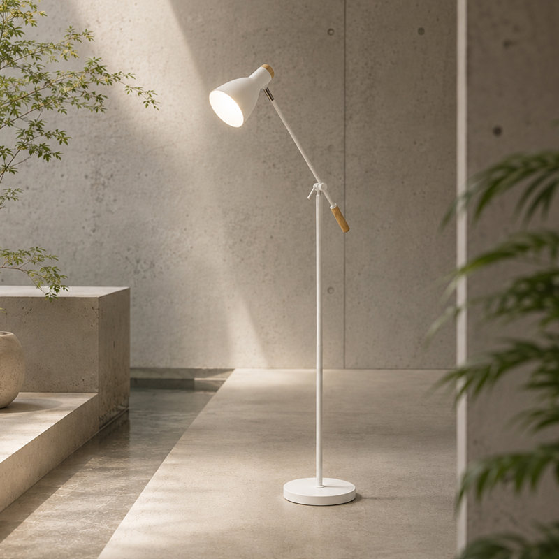 Yuraima 55'' Task Floor Lamp, White