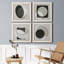 Moderniste Neutre I - ensemble de 4 peintures sur toile encadrées-60148790-60148795