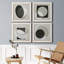 Moderniste Neutre I - ensemble de 4 peintures sur toile encadrées-60148795-60148790