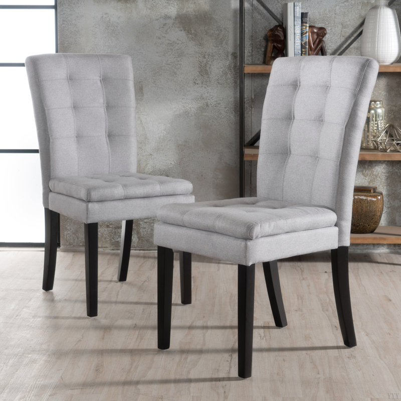 BADIN KD DINING CHAIR, Gris clair