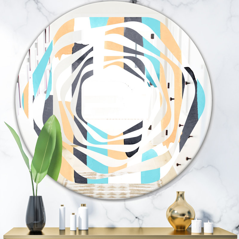 Miroir mural Whirl, H 23,6 po x l 23,6 po