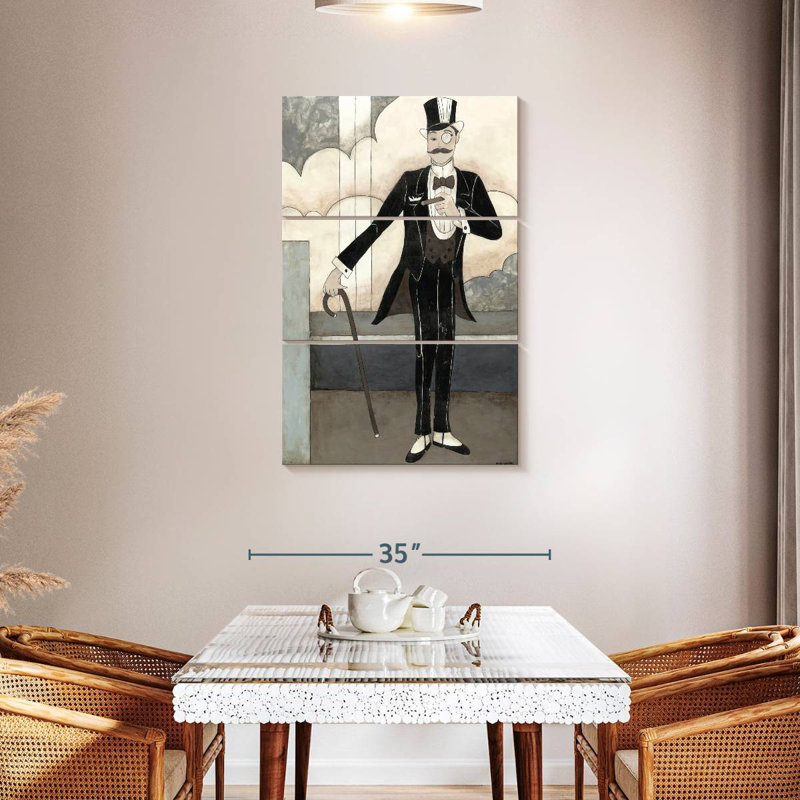 Shuttleworth Art Deco Gentleman, 32" H x 20" W