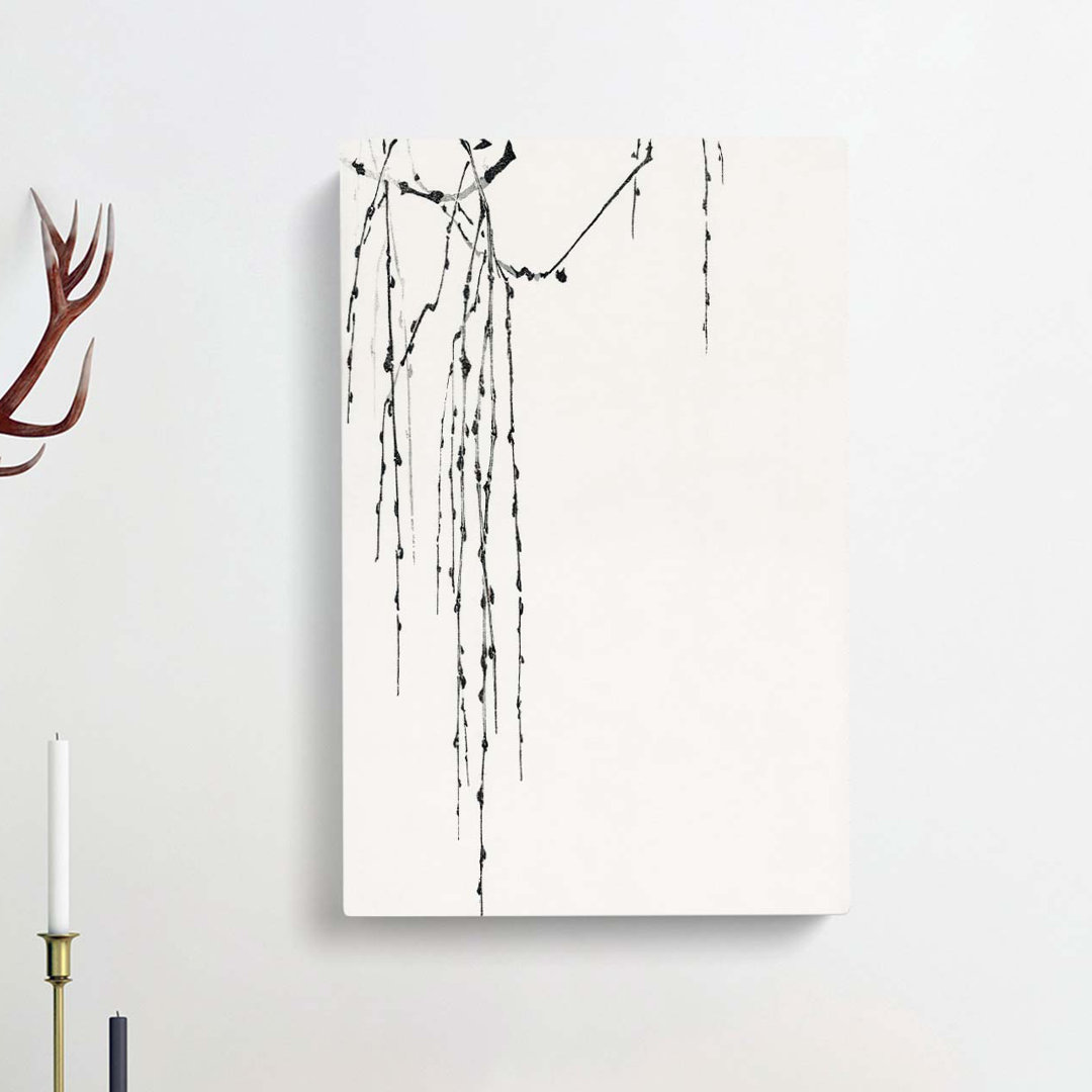 Drooping Tree Branches by Watanabe Seitei - Wrapped Canvas