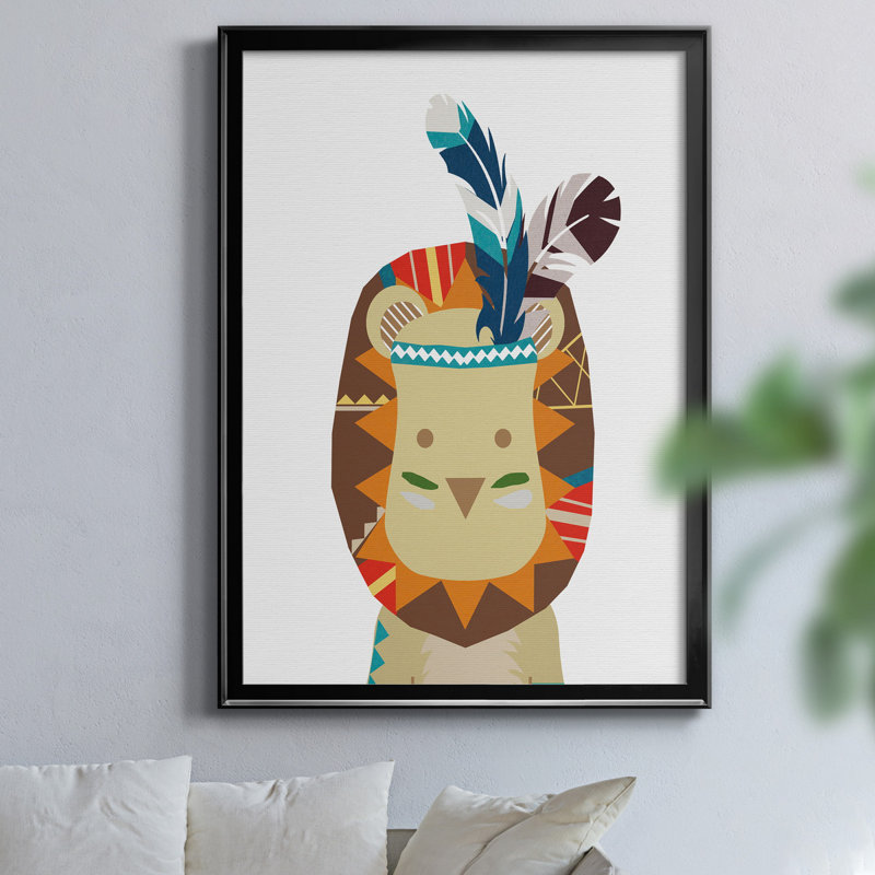 Demetrius Animals Framed Art, 24.5" H x 18.5" W x 1.5" D, Black