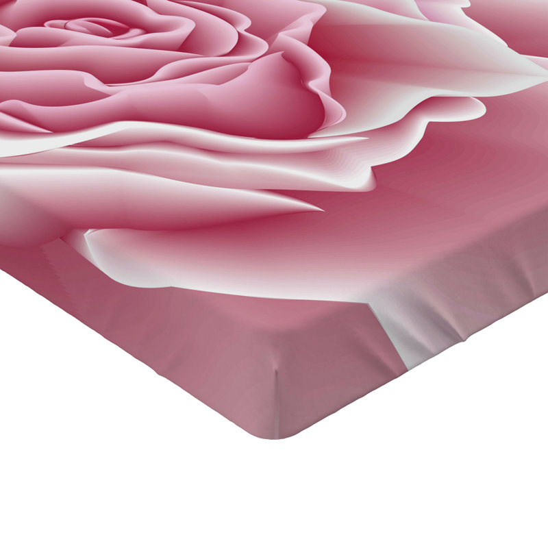 Drap-housse rose pâle Ambesonne, Ensemble literie pour lit simple