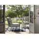 Lucier 52'' Iron Outdoor Loveseat with Sunbrella Cushions