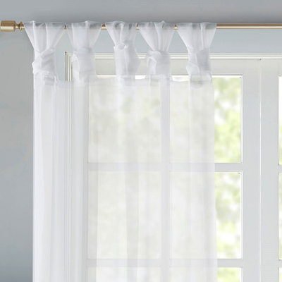 Twist Tab Voile Sheer Window Pair