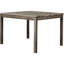 Table de salle à manger en bois de chêne de 48 pouces aux tons et 4 chaises rembourrées à dossier solide, 5 pièces transitionnelles pour une pièce contemporaine avec tissu en bois franc d'ingénierie de 48 po de style Mid-Century, finition vieillie-1223317246-1223317247