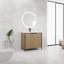 Meuble-lavabo autoportant avec lavabo en résine