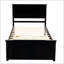 Lit plateforme avec lit gigogne simple