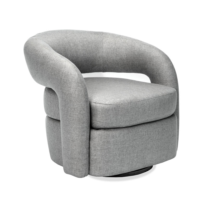 Targa Swivel Barrel Chair, Gray