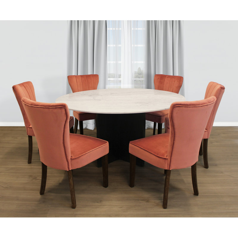 Ensemble repas pour 6 personnes Aryhanna, Orange