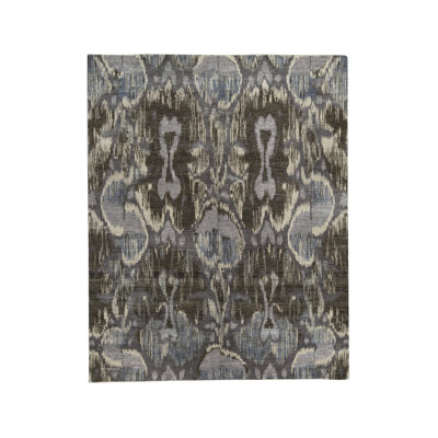 Hand-Knotted High-Quality Charcoal Area Rug