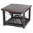 Mace Fire Sense Fire Pit Cocktail Square Table, Steel Mesh Spark Screen Wood Grate- Hammer Tone Bronze Finish
