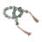 Resin Bead Strand with Tassels - Modern Boho Decorative Accent Featuring Sleek Resin Design and Contemporary Trendy Style for Versatile Statement Displays-1540992629