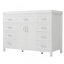 Meuble-lavabo de salle de bain avec lavabo, plusieurs tiroirs et portes de rangement, système de fermeture en douceur, conception classique, idéal pour un usage domestique-445494727