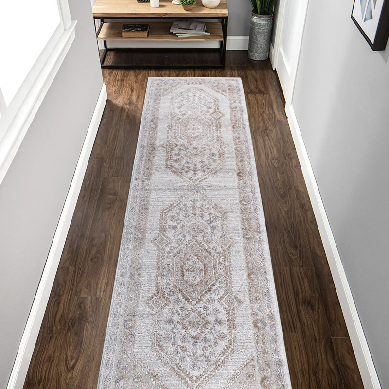 Métier à tisser et tapis 2X8 crème