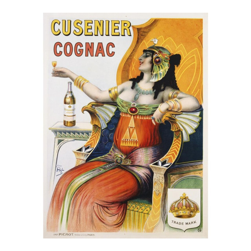 Affiche «Cusenier Cognac» par Pal - estampe numérique, H 20 po x l 16 po