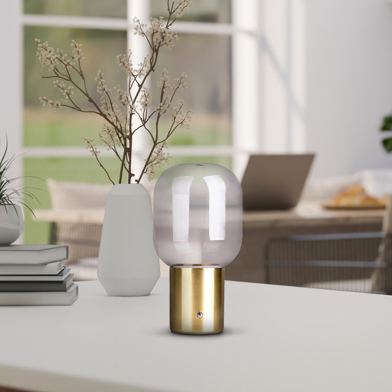 Anaja Aluminum Novelty Lamp, Gold