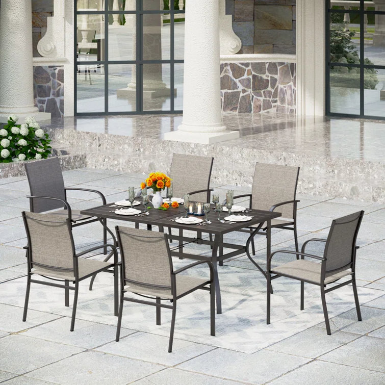 Argyri Rectangular 6 - Person 60" Long Dining Set