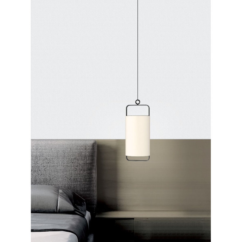 Luminaire suspendu 1 lumière DEL Cedra, H 26,1 po x l 9,8 po x P 9,8 po