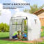 L5.91ft W5.91ft H6.56ft Polytunnel Greenhouse