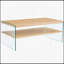 Table basse à double couche rectangulaire-665124103