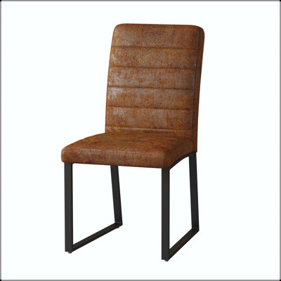 Chaise de bureau / salle à manger en polyuréthane robuste - coussin épais de 2,1 po - ensemble de 4