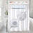 Jabrian Floral Shower Curtain with Liner Included