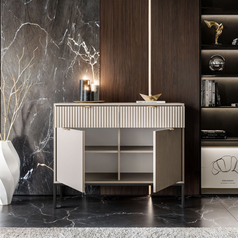 104cm Sideboard, Cashmire/Black