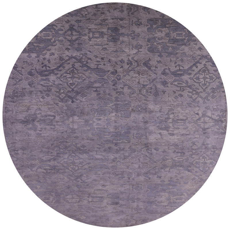 Tapis oriental mauve Gustavus, Rond 5 pi