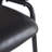 Ethan Indoor Metal Upholstered Barstool, Faux Leather Seat With Wowen Rattan Decorated Backrest, Set Of 2