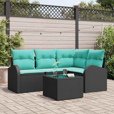 Ensemble de canapé de jardin avec coussin 5 pièces vidaXL