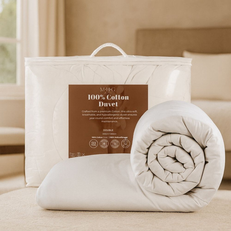 MHG Living 13.5 Tog Winter Duvet Breathable Bedding for Cold Nights - Available Single/Double/King/Super King , Double