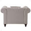 Chaise moderne en lin avec coussin pour le salon