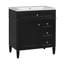 Meuble-lavabo de 30 po avec lavabo supérieur, armoire de rangement moderne avec 2 tiroirs et un tiroir basculant, meuble-lavabo simple (identique à SW000122AAE-1)-115898707