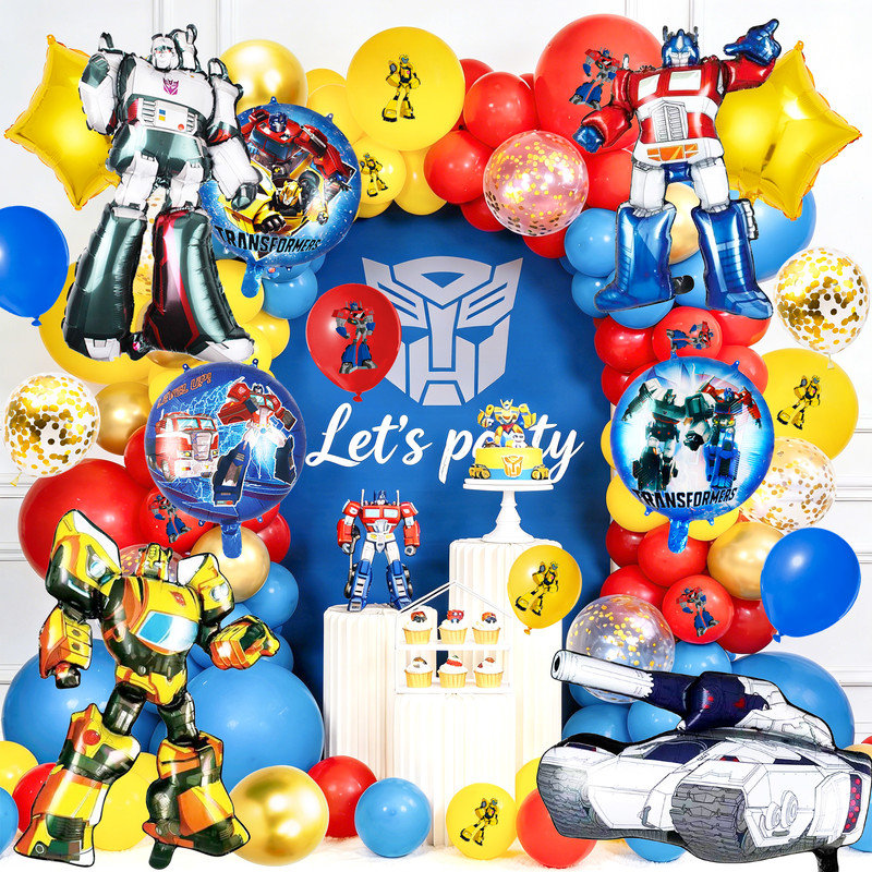 Transformers Party Decorations,82Pcs Transformers Birthday Decorations Balloons Set