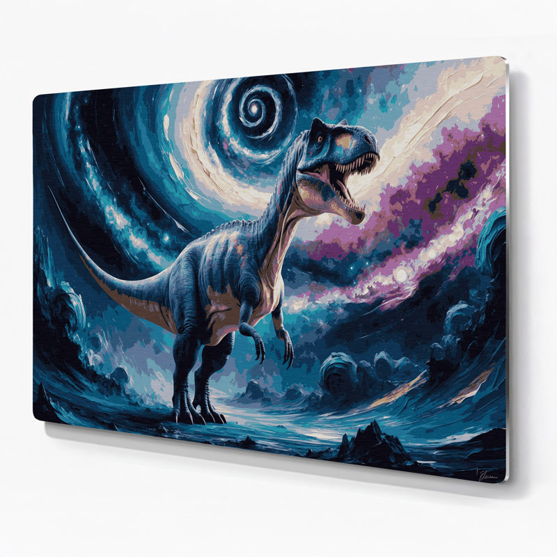 «Dinosaur Supersaurus», art mural en métal gris, H 20 po x l 30 po