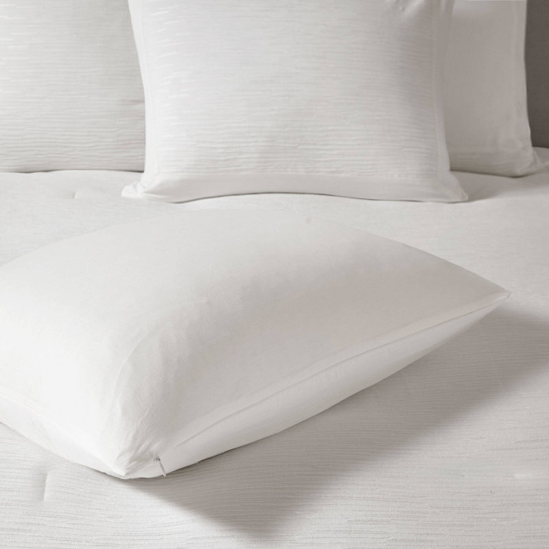 Ensemble d'édredon très grand et très grand en mélange de coton 100% coton N Natori Hanae, Blanc