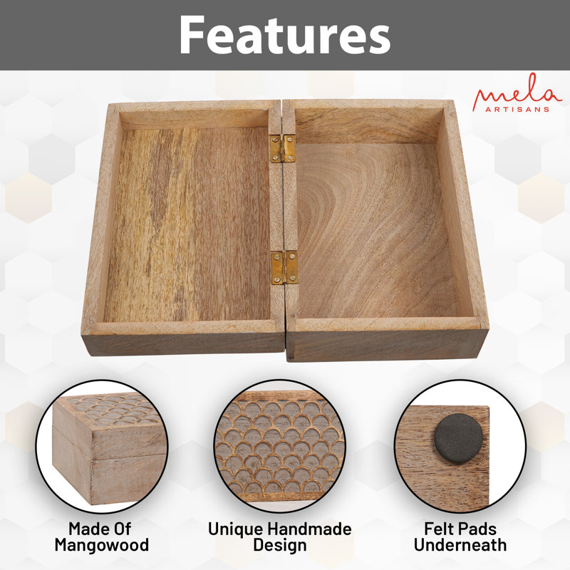 Jewelry Box +, 3.5" H x 9" W x 6" D