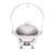 4.76Qt Round Stainless Steel Chafing Dish Warming Tray With Lid-90701284