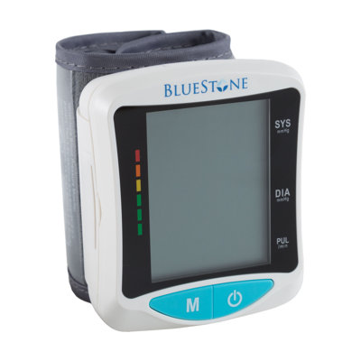 Bluestone Blood Pressure Monitor Wrist Cuff, White