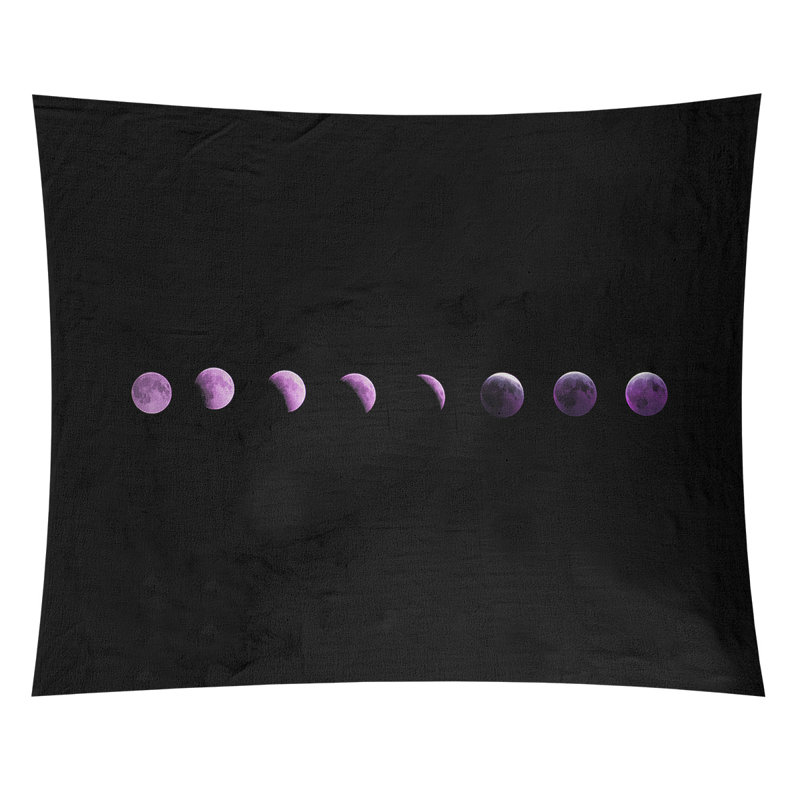 Tapisserie en lune phases par katelyn smith Fawcett, H 51,5 po x l 60,5 po, Intérieur